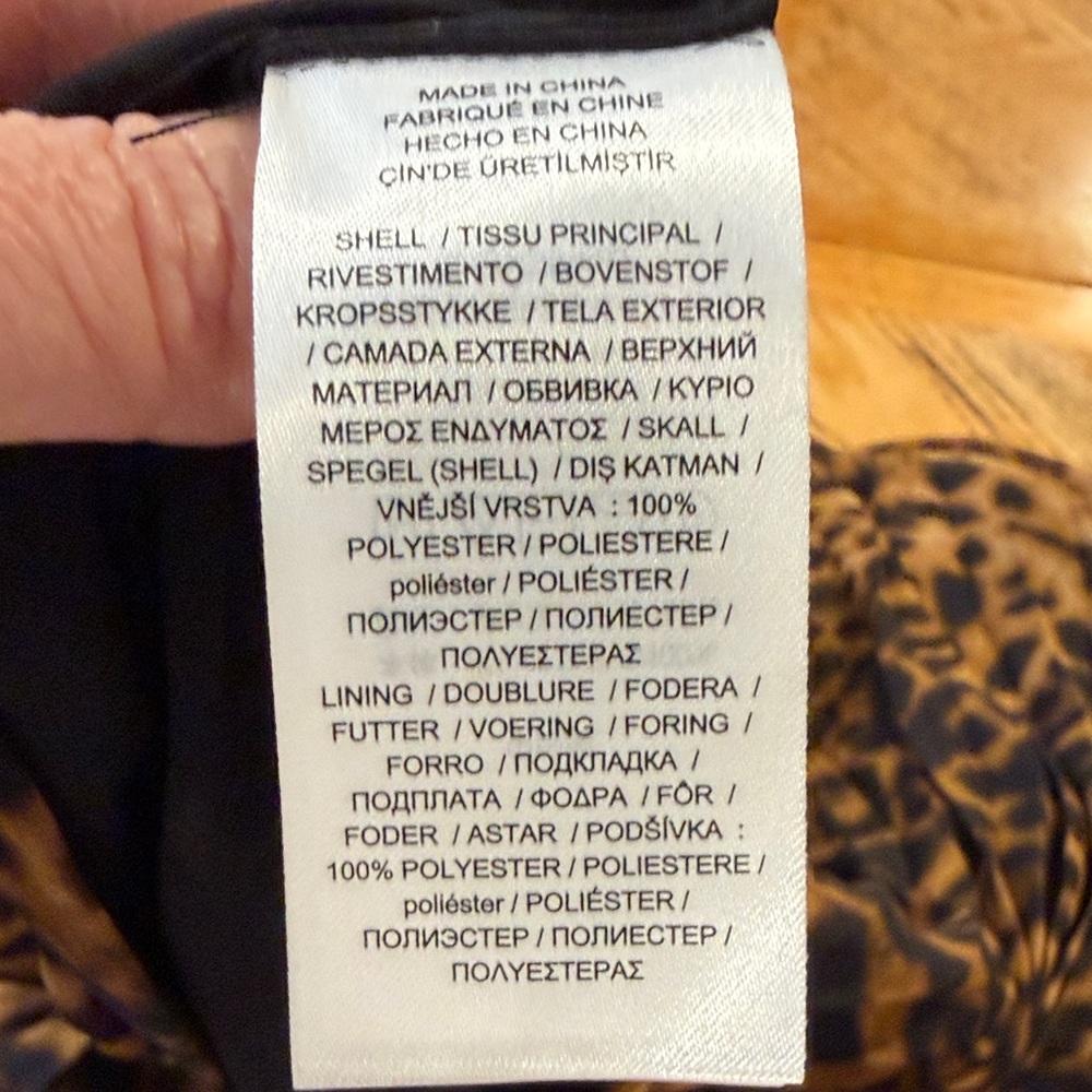 LRL Lauren Ralph Lauren Ocelot Animal Print Pleated Georgette Skirt Women's 14 - Picture 9 of 16